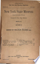 Report of the State Botanist