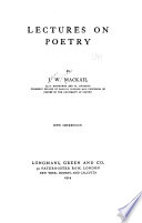Lectures on Poetry