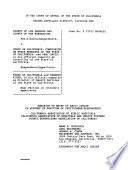 California. Court of Appeal (2nd Appellate District). Records and Briefs