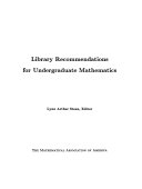 Library Recommendations for Undergraduate Mathematics