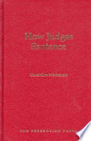 How Judges Sentence