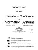 Proceedings of the Eleventh International Conference on Information Systems, December 16-19, 1990, Copenhagen, Denmark