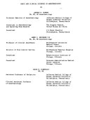 Basic and Clinical Sciences in Anesthesiology
