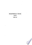 Heartbreak House, Great Catherine, and Playlets of the War