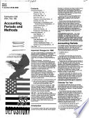 Accounting Periods and Methods