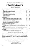 Theatre Record