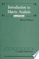 Introduction to Matrix Analysis