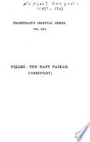 The Haft Paikar (The Seven Beauties): Commentary