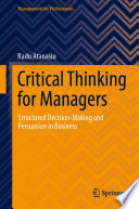 Critical Thinking for Managers