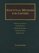 Analytical Methods for Lawyers