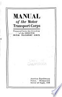 Manual of the Motor Transport Corps