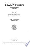 Synopsis of the Decisions of the Treasury Department on the Construction of the Tariff, Navigation, and Other Laws