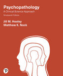 Psychopathology: a Clinical Science Approach, Global Edition