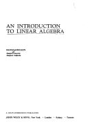 An Introduction to Linear Algebra