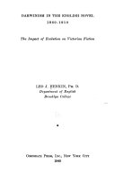 Darwinism in the English Novel, 1860-1910