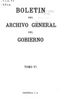 Boletín del Archivo General del Gobierno