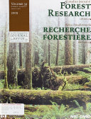Canadian Journal of Forest Research. Journal Canadien de la Recherche Forestière