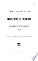 Annual Report of the Department of Education of the Province of Alberta