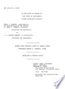 California. Court of Appeal (1st Appellate District). Records and Briefs