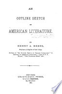 An Outline Sketch of American Literature