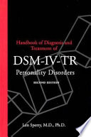 Handbook of Diagnosis and Treatment of DSM-IV-TR Personality Disorders