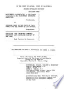 California. Court of Appeal (2nd Appellate District). Records and Briefs