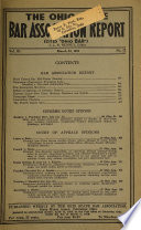 The Ohio State Bar Association Report