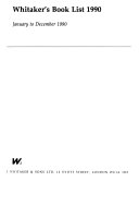 Whitaker's Book List