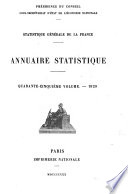 Annuaire statistique de la France