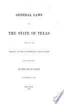 The Laws of Texas 1822-1897