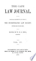 The Cape Law Journal