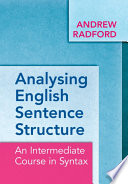 Analysing English Sentence Structure
