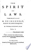 The Spirit of Laws