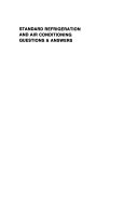 Standard Refrigeration and Air Conditioning Questions & Answers