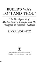 Buber's Way to "I and Thou"