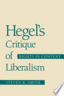 Hegel's Critique of Liberalism
