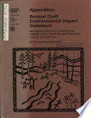 Sierra Nevada National Forest (N.F.), Managing California Spotted Owl Habitat in the Sierra Nevada National Forests of California, an Ecosystem Approach