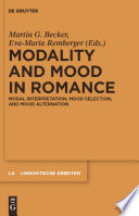 Modality and Mood in Romance