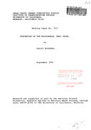Properties of the Multinomial Logit (MNL) Model