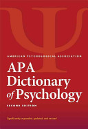 APA Dictionary of Psychology