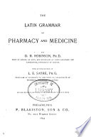 The Latin Grammar of Pharmacy and Medicine