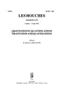 Gravitation Et Quantifications