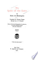 The Spirit of the Laws