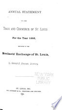 Annual Statement of the Trade and Commerce of Saint Louis for the Year
