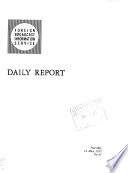 Daily Report, Foreign Radio Broadcasts