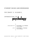 Student Guide and Workbook for Ernest R. Hilgard's Introduction to Psychology
