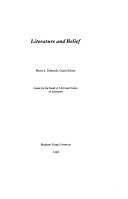 Literature and Belief