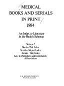 Medical Books and Serials in Print