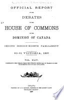 Official Report of the Debates of the House of Commons