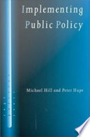 Implementing Public Policy